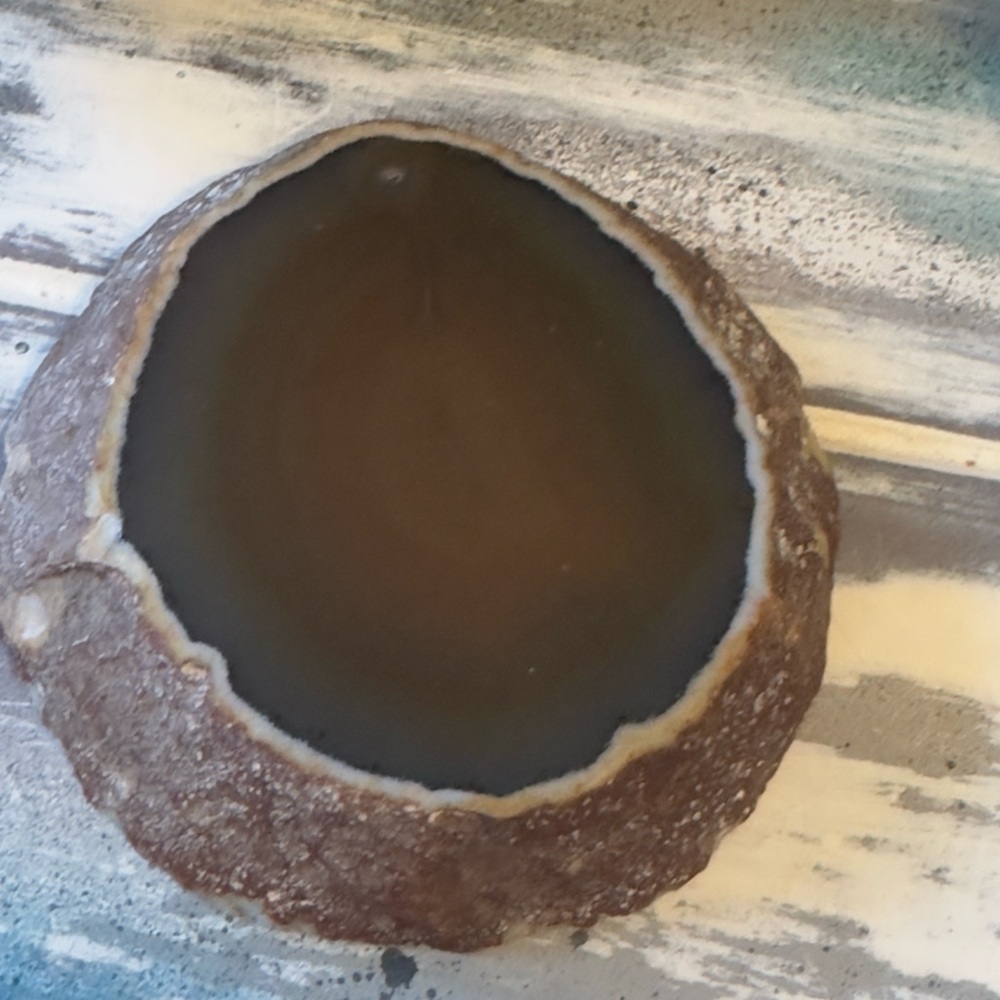 Polished Brown Agate Slice - Picture 4 of 5